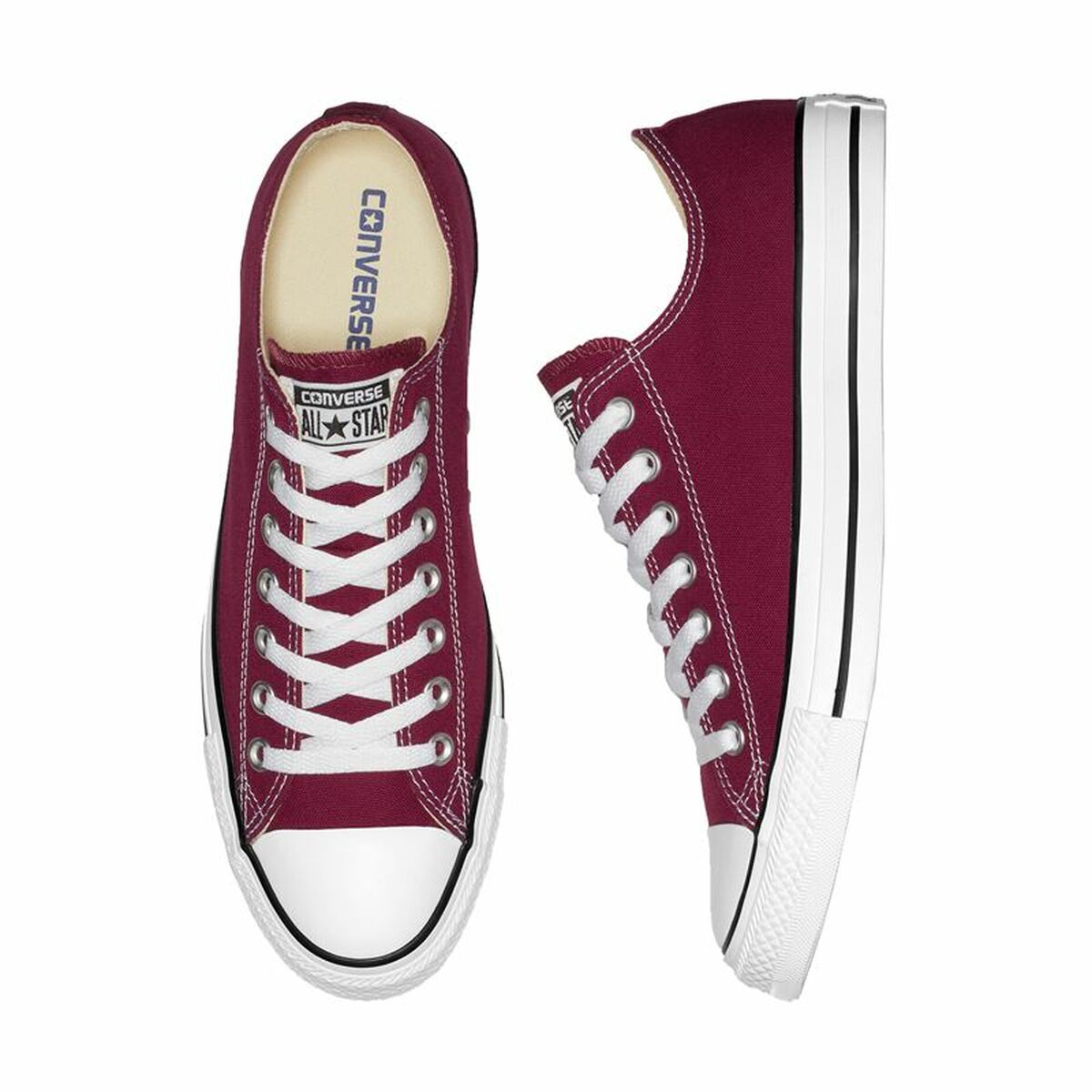 Women's Casual Shoes Converse Chuck Taylor All Star Classic Low Dark Red-3
