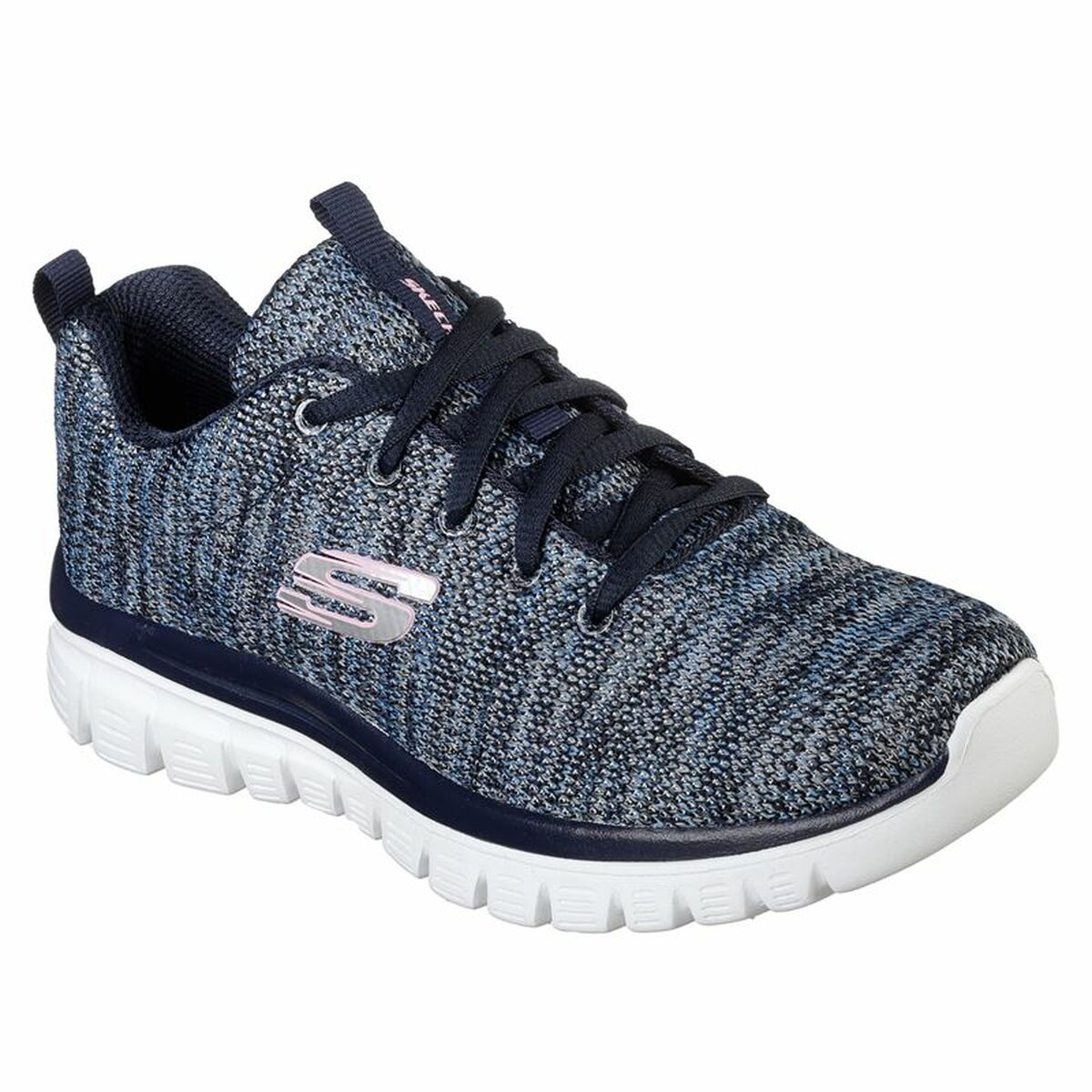 Skechers Graceful-Twisted Women's Sports Sneakers Navy-2