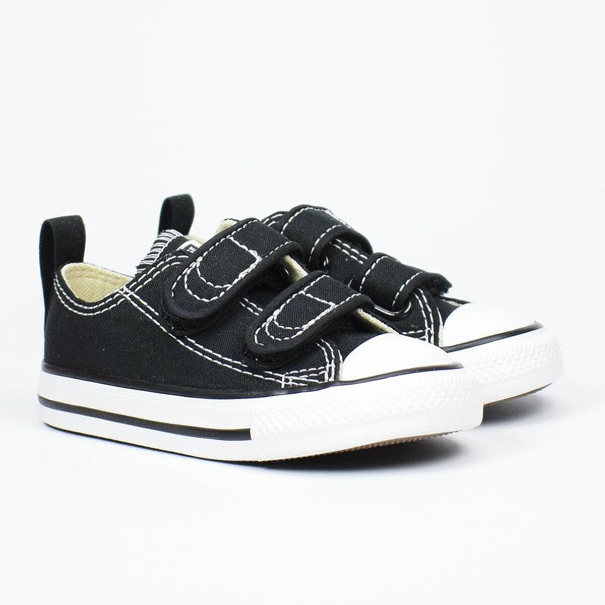 أحذية الأطفال اليومية Converse Chuck Taylor All Star Black Velcro-3