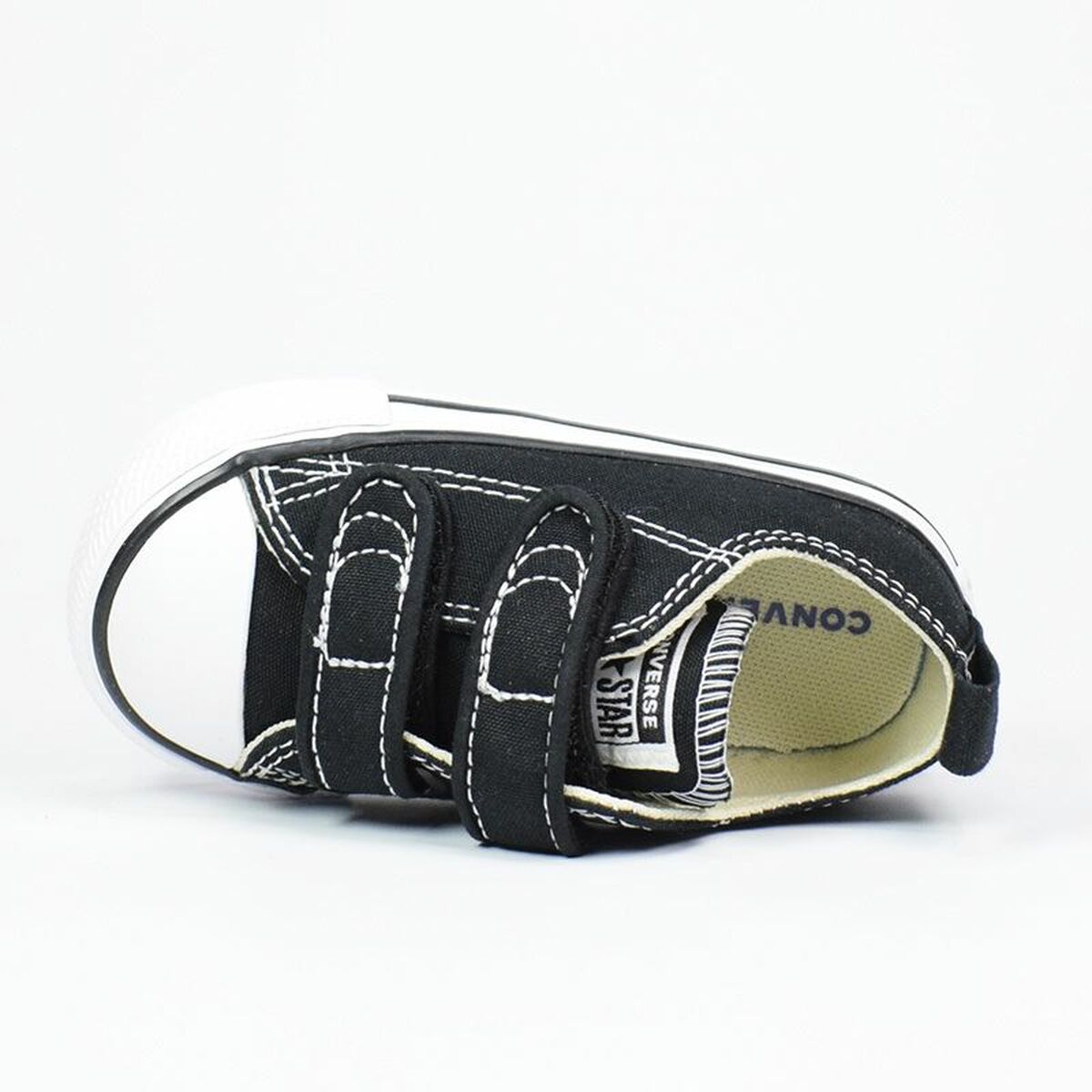 أحذية الأطفال اليومية Converse Chuck Taylor All Star Black Velcro-4