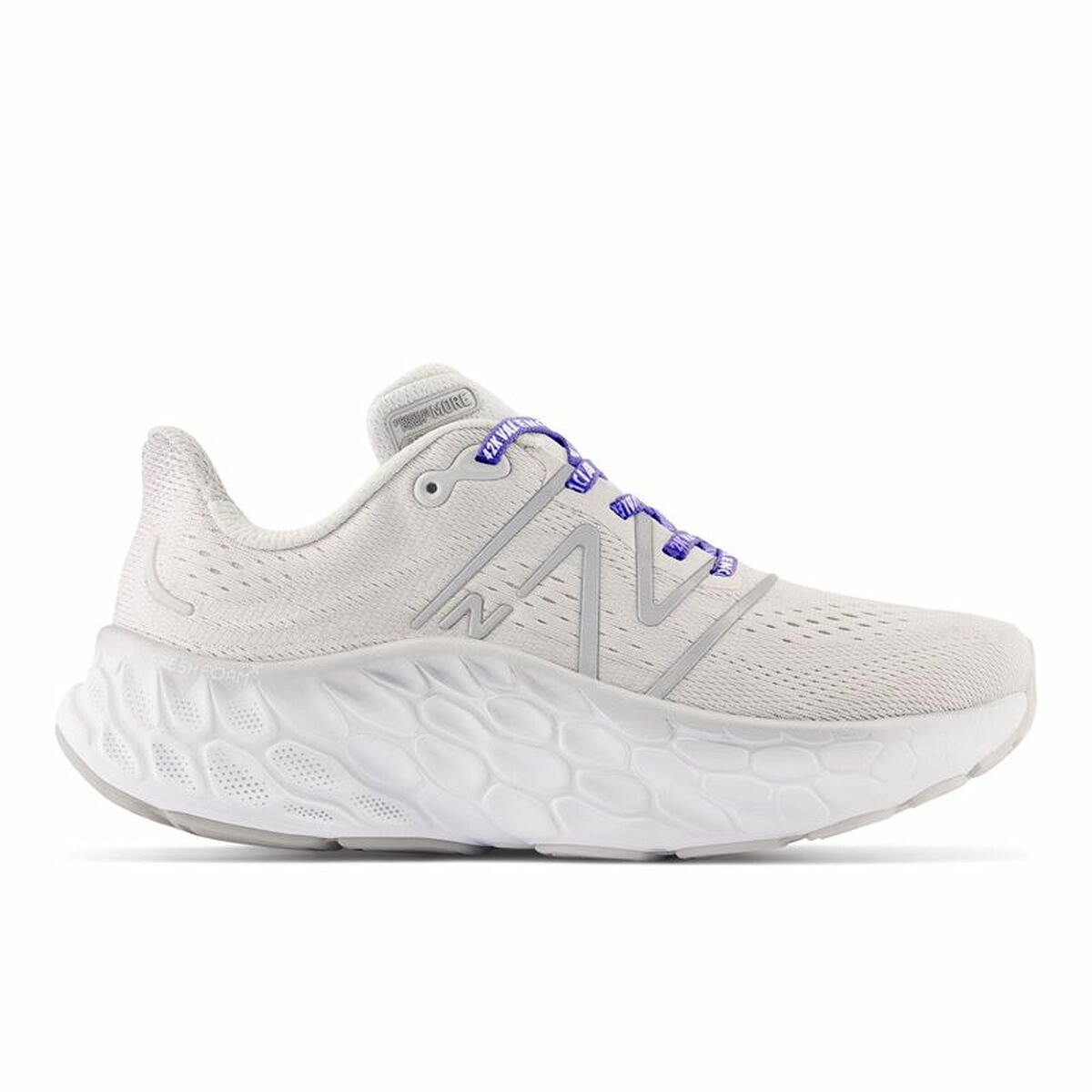 New Balance Fresh Foam 더 V4 여자 스포츠 스니커즈 라이트 그레이