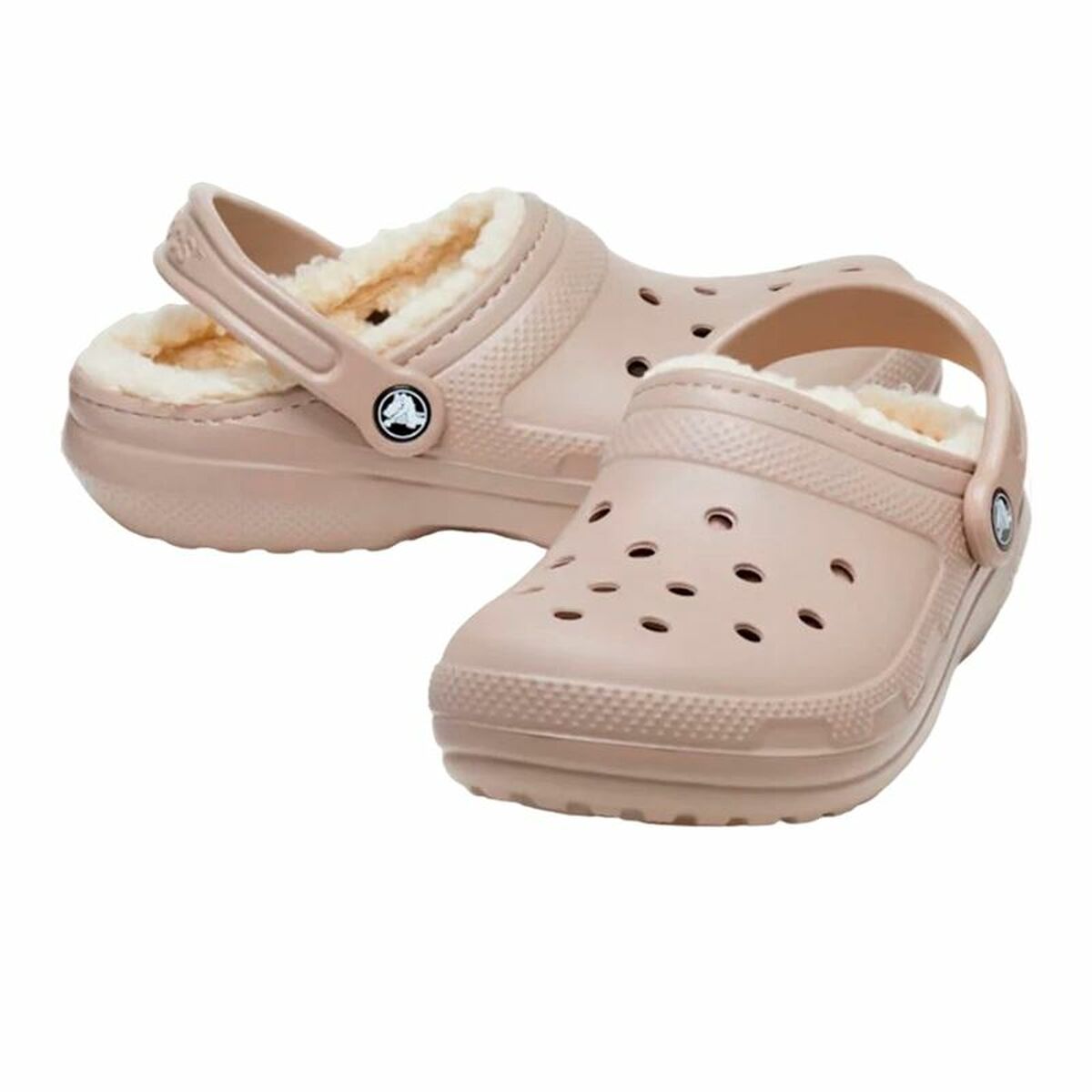 Деревянные башмаки Crocs Classic Lined Бежевый-2