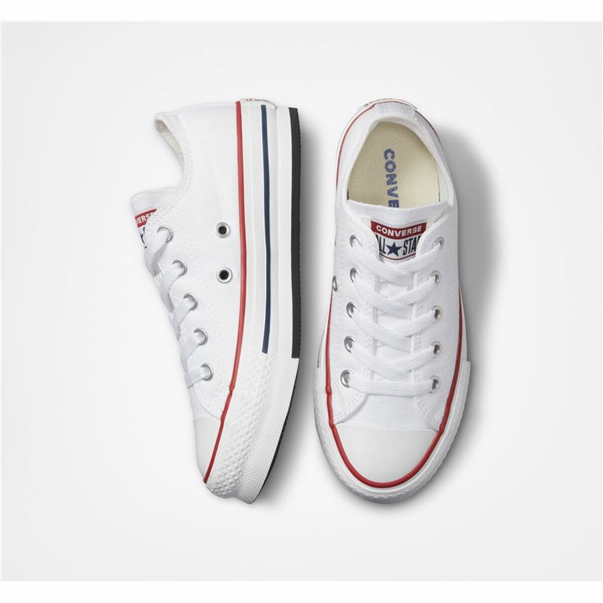 Converse Chuck Taylor All Star Lift Kids Sports Sneakers White-4