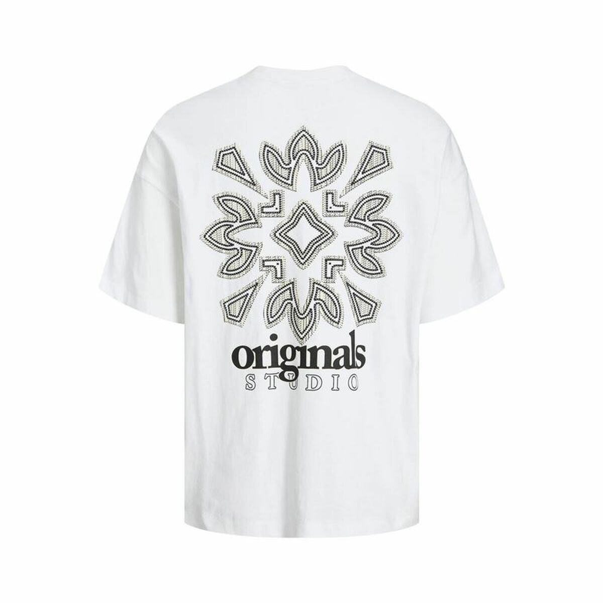 Футболка с коротким рукавом мужская Jack & Jones bari Back Белый Мужской-7