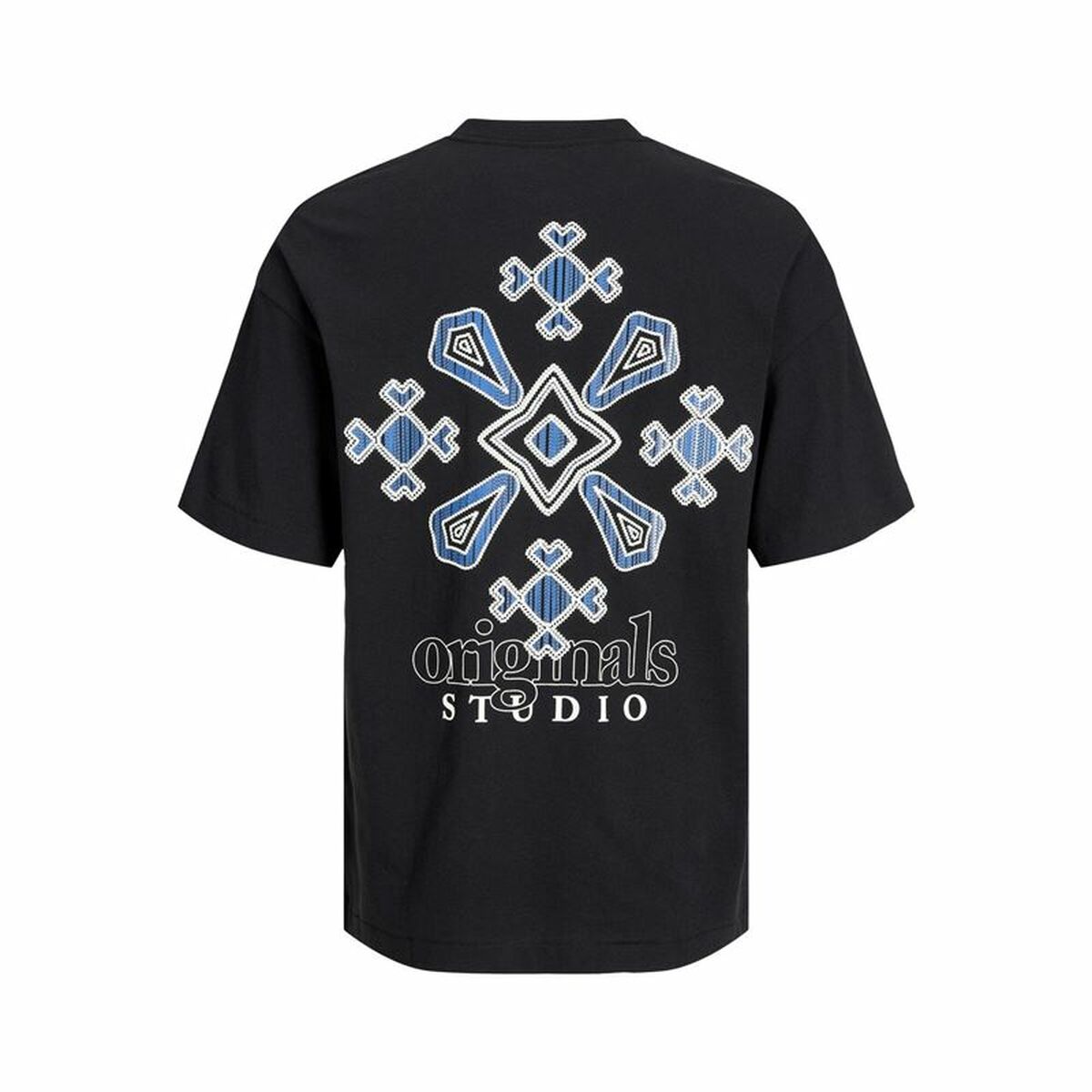 Футболка с коротким рукавом мужская Jack & Jones bari Back Чёрный Мужской-7