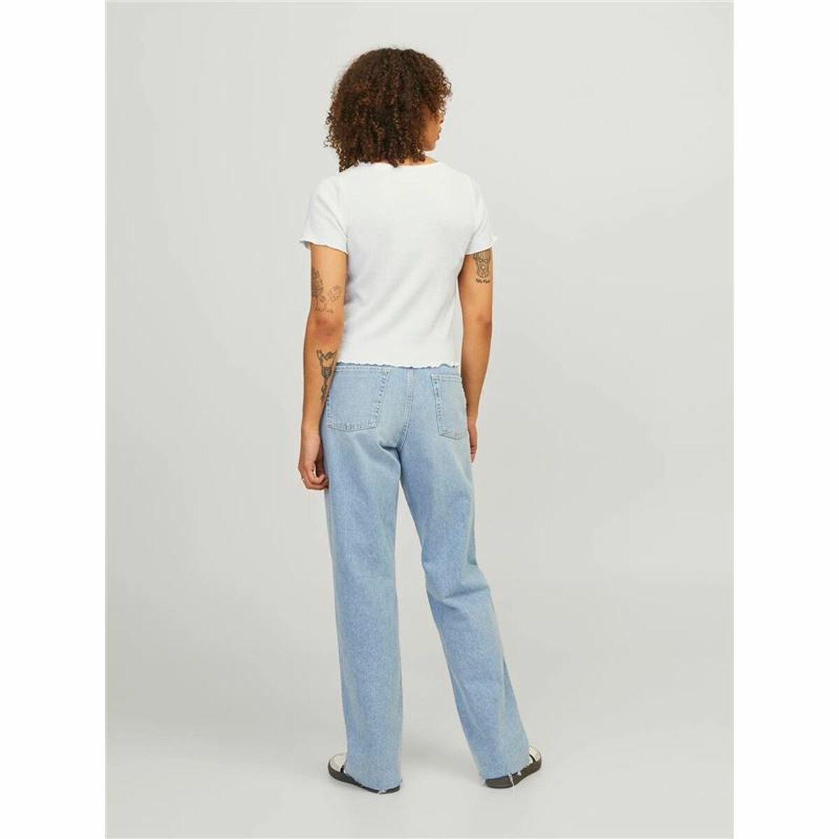 Футболка с коротким рукавом женская Jack & Jones Jxlucinda Str Ss  Белый-2