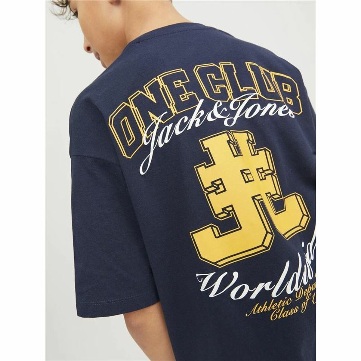 Jack & Jones Jorcole Back Print Baby Short Shireve T-Shirt Dark Blue-3