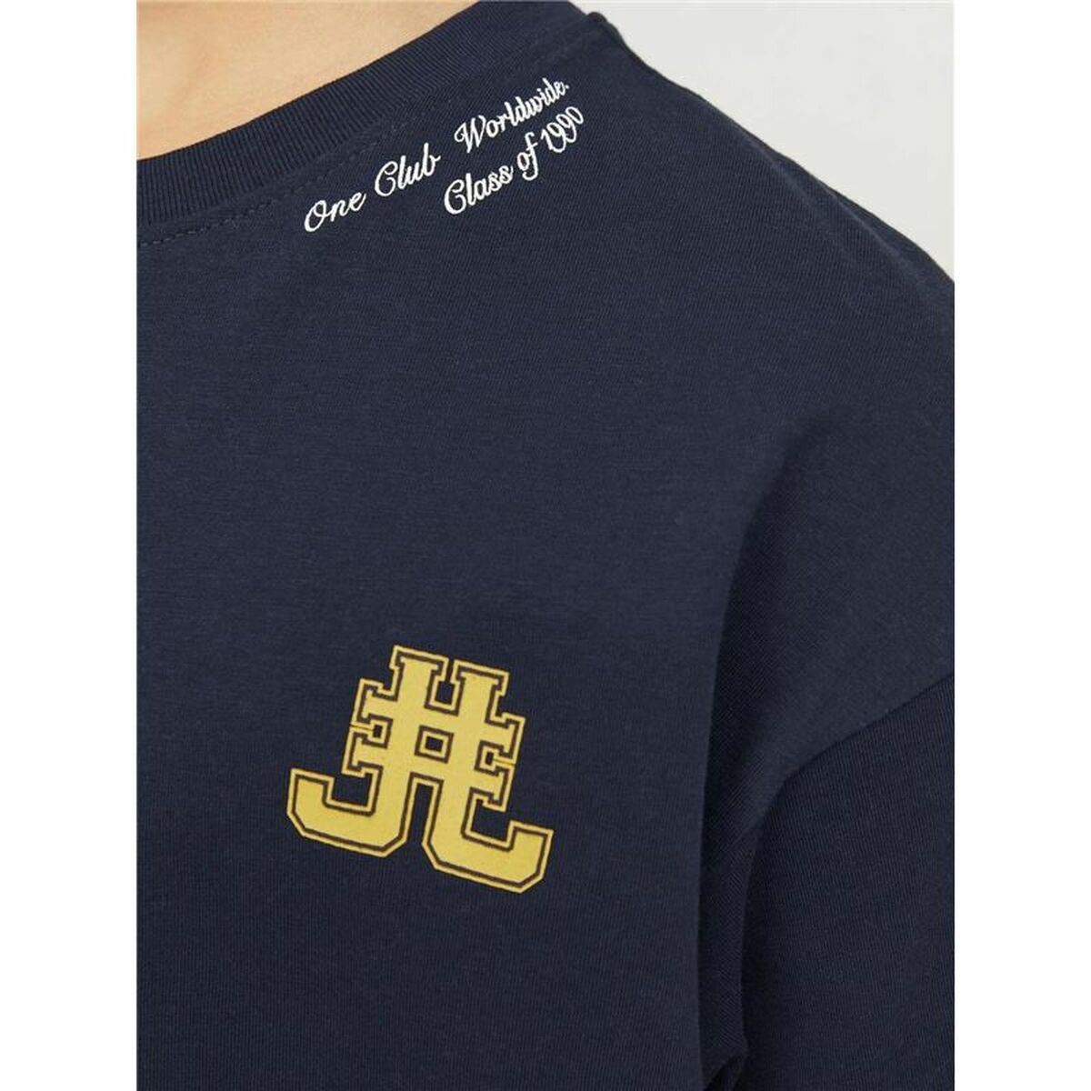 Jack & Jones Jorcole Back Print Baby Short Shireve T-Shirt Dark Blue-4