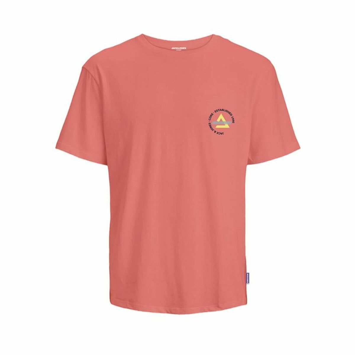 Jack & Jones Jcofast Print Tee Ss Children' s Short Shieve T-Shirt Orange-2