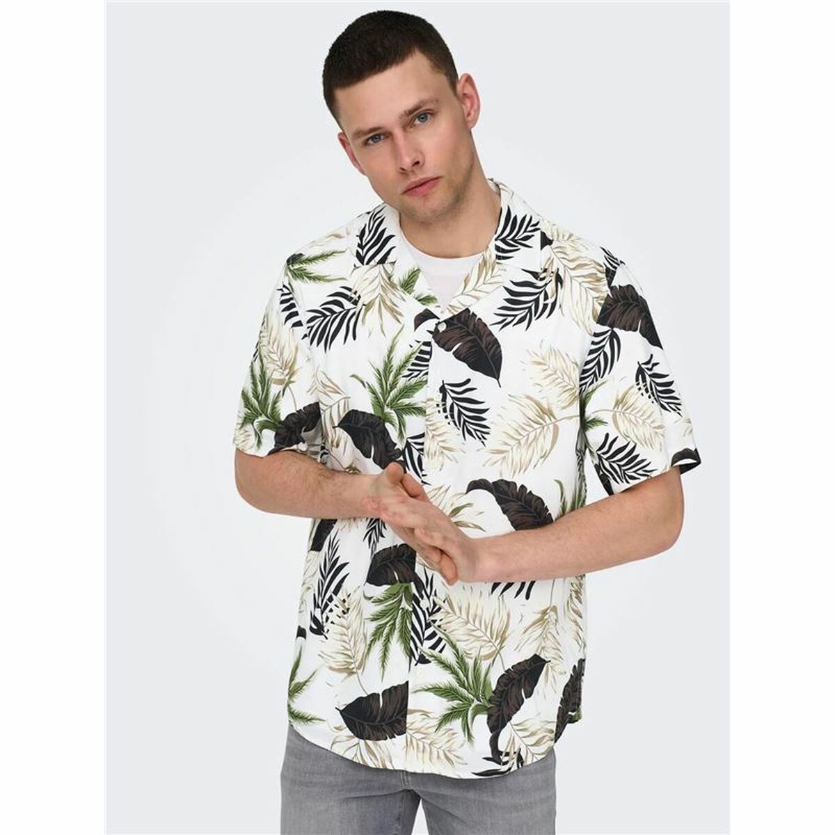 Рубашка Only & Sons Cuba Casual С коротким рукавом-5