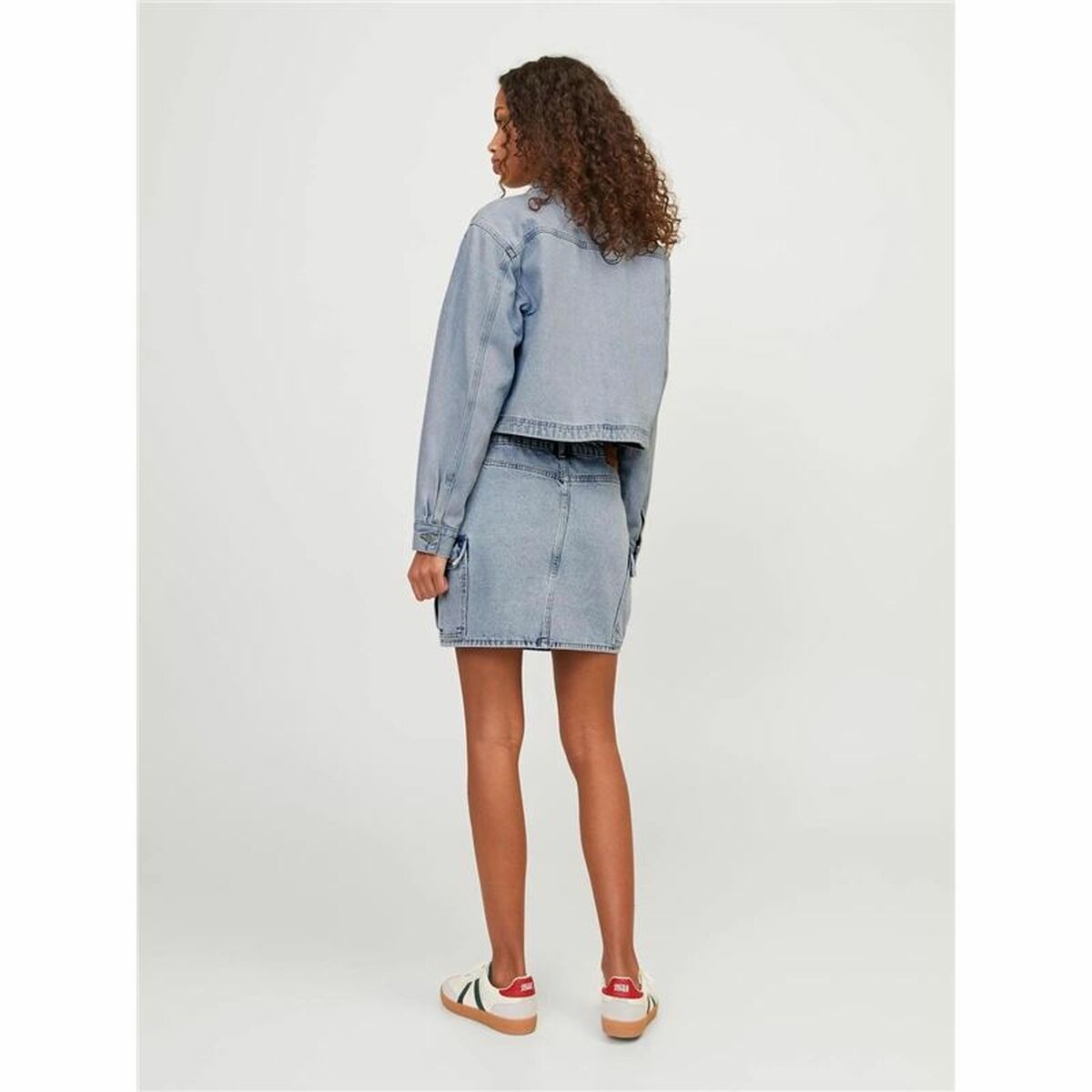 جاك وجونز Jxiris Mini Hw Cargo Skirt Blue-4