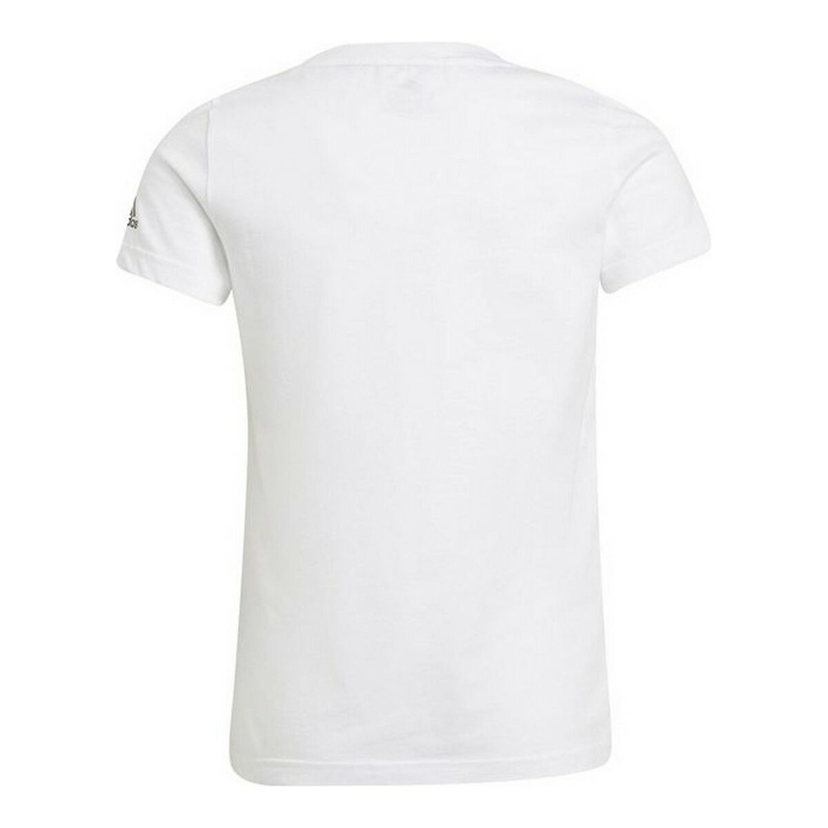 T-shirt à manches courtes pour enfants Adidas Graphic Blanc-5