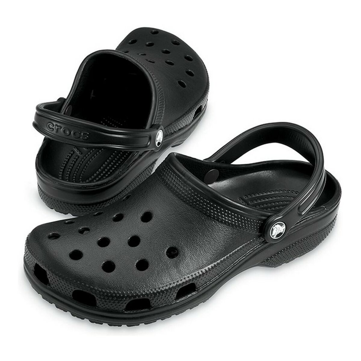 Деревянные башмаки Crocs Classic Чёрный-3