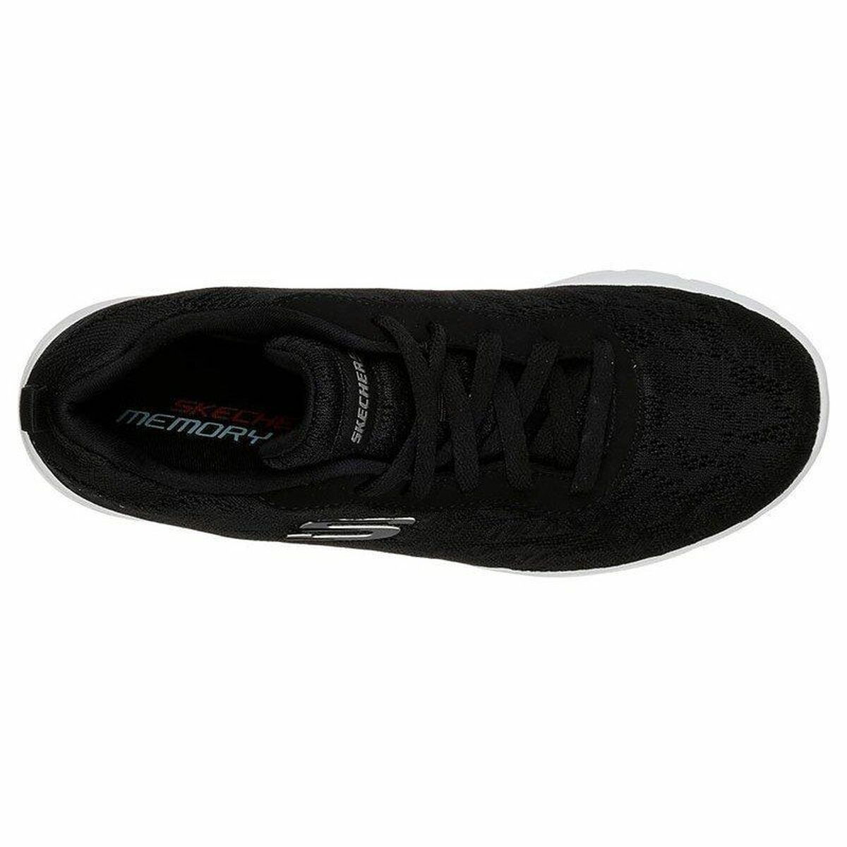 Zapatillas deportivas para mujer Skechers Floral Mesh Lace Up Black-5