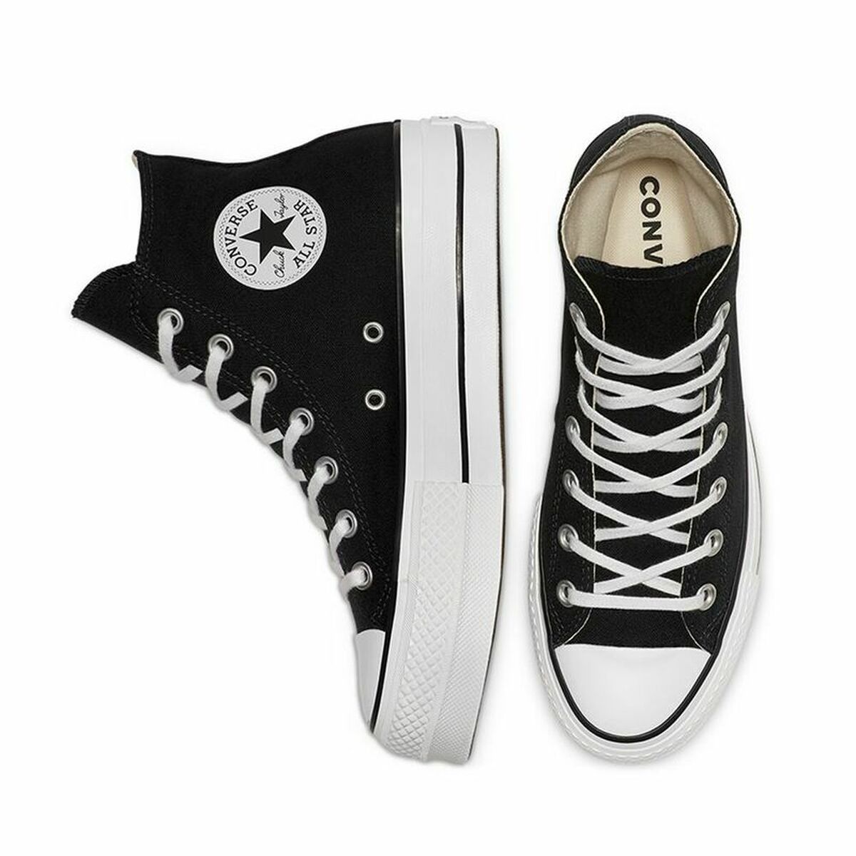 Повседневная обувь женская Converse All Star Platform High Top Чёрный-5