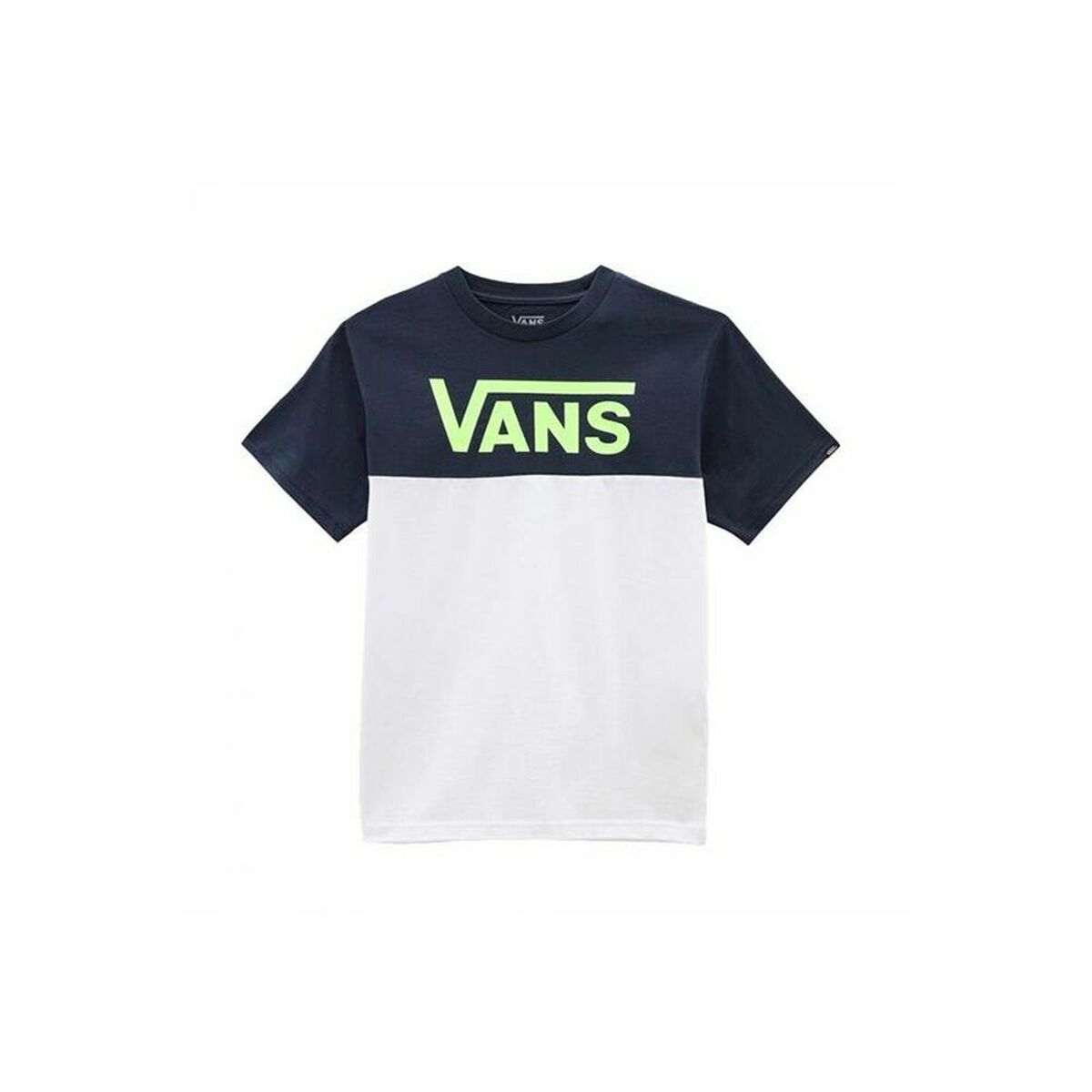 T-shirt à manches courtes pour enfants Vans Classic Block Bleu foncé-2