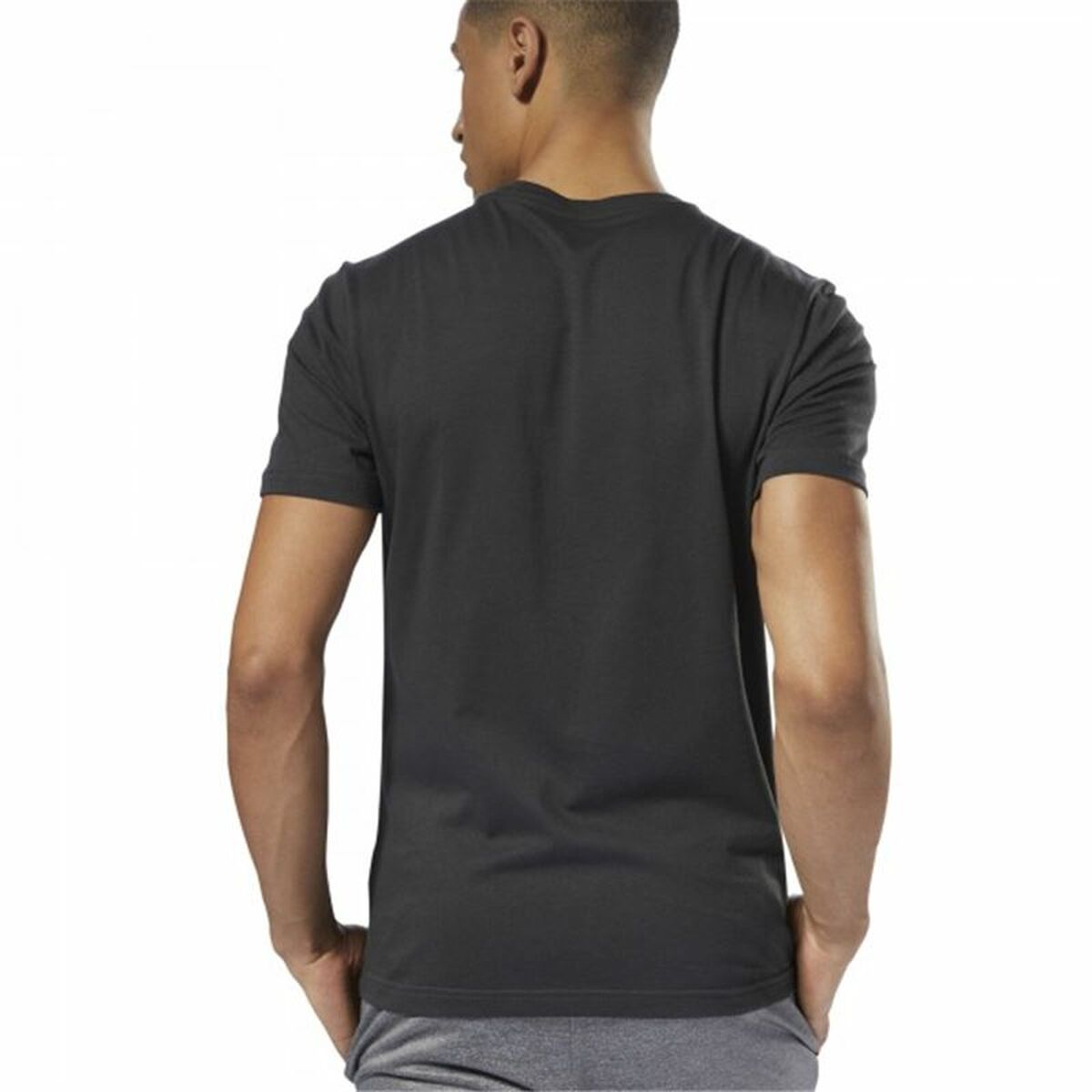 Camisa de manga curta masculino Reebok Sportswear Training Camuflagem Preto-5