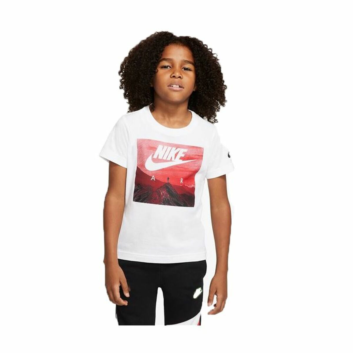 Nike Air View Çocuk Kısa Kollu Tişört Beyaz-3
