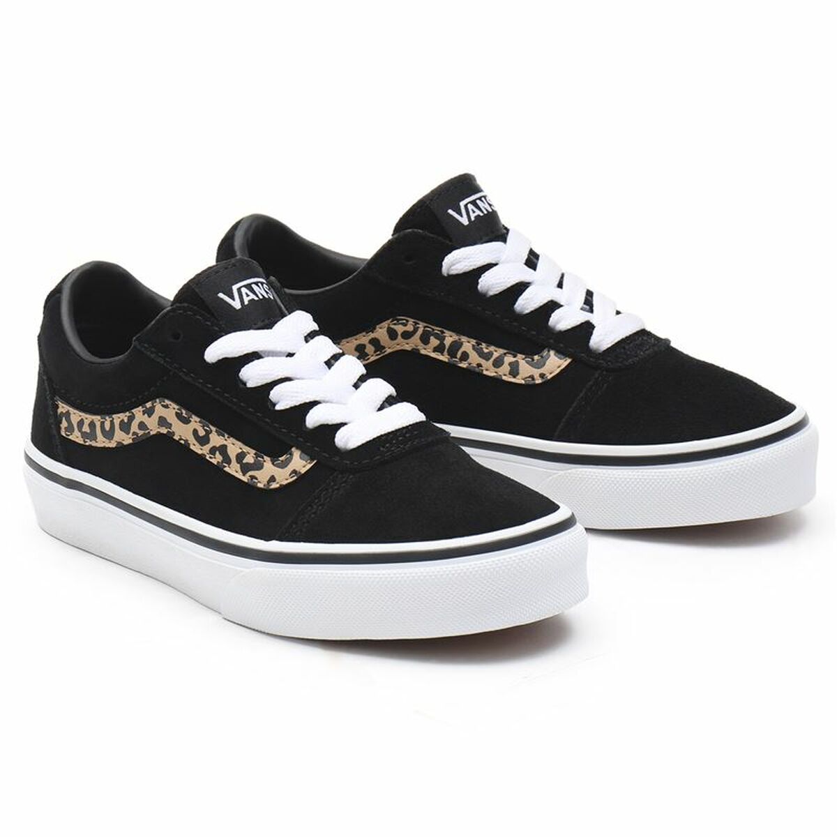 Повседневная обувь детская Vans Ward Suede Чёрный Леопардовый-4