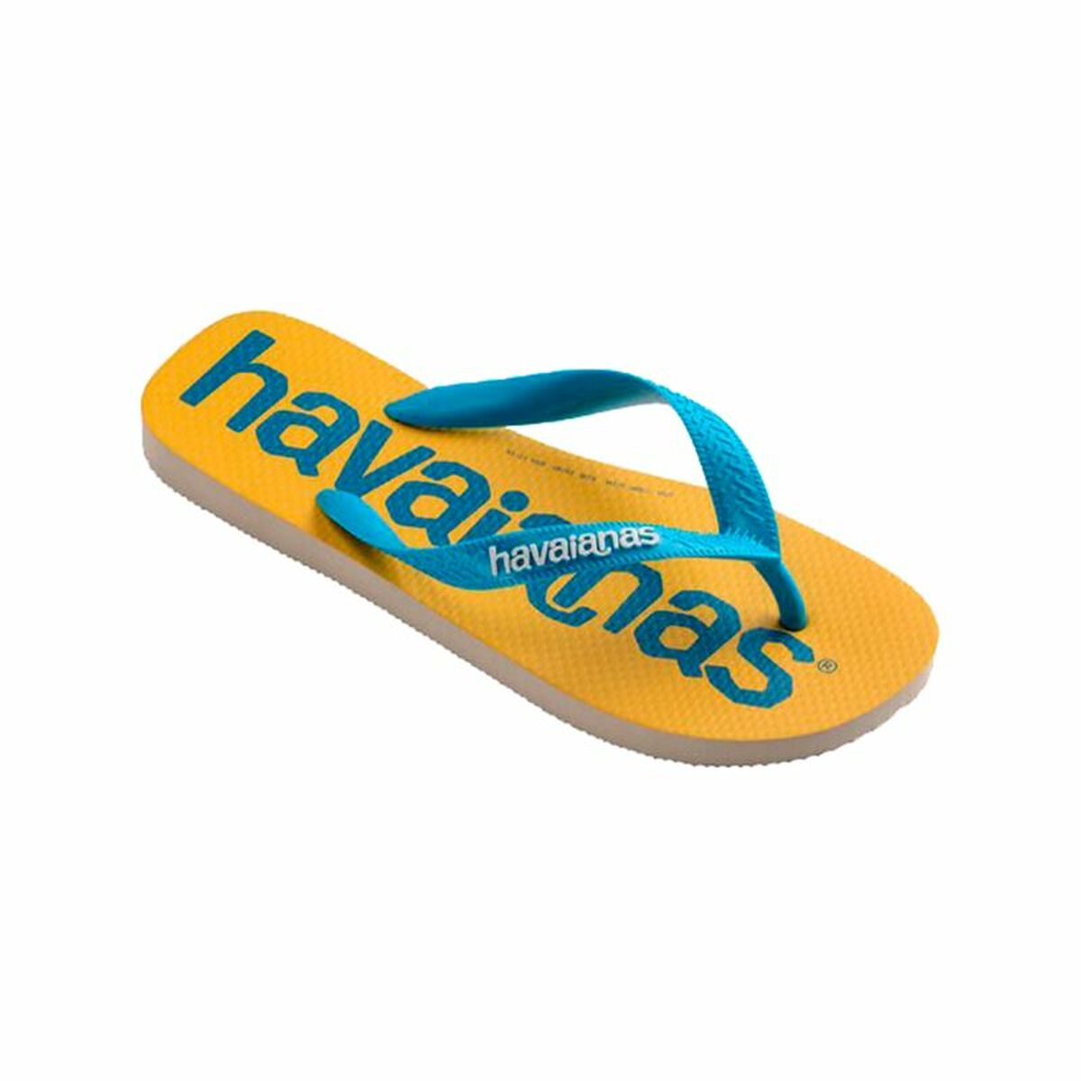 Havaianas Top Logomania蓝色黄色