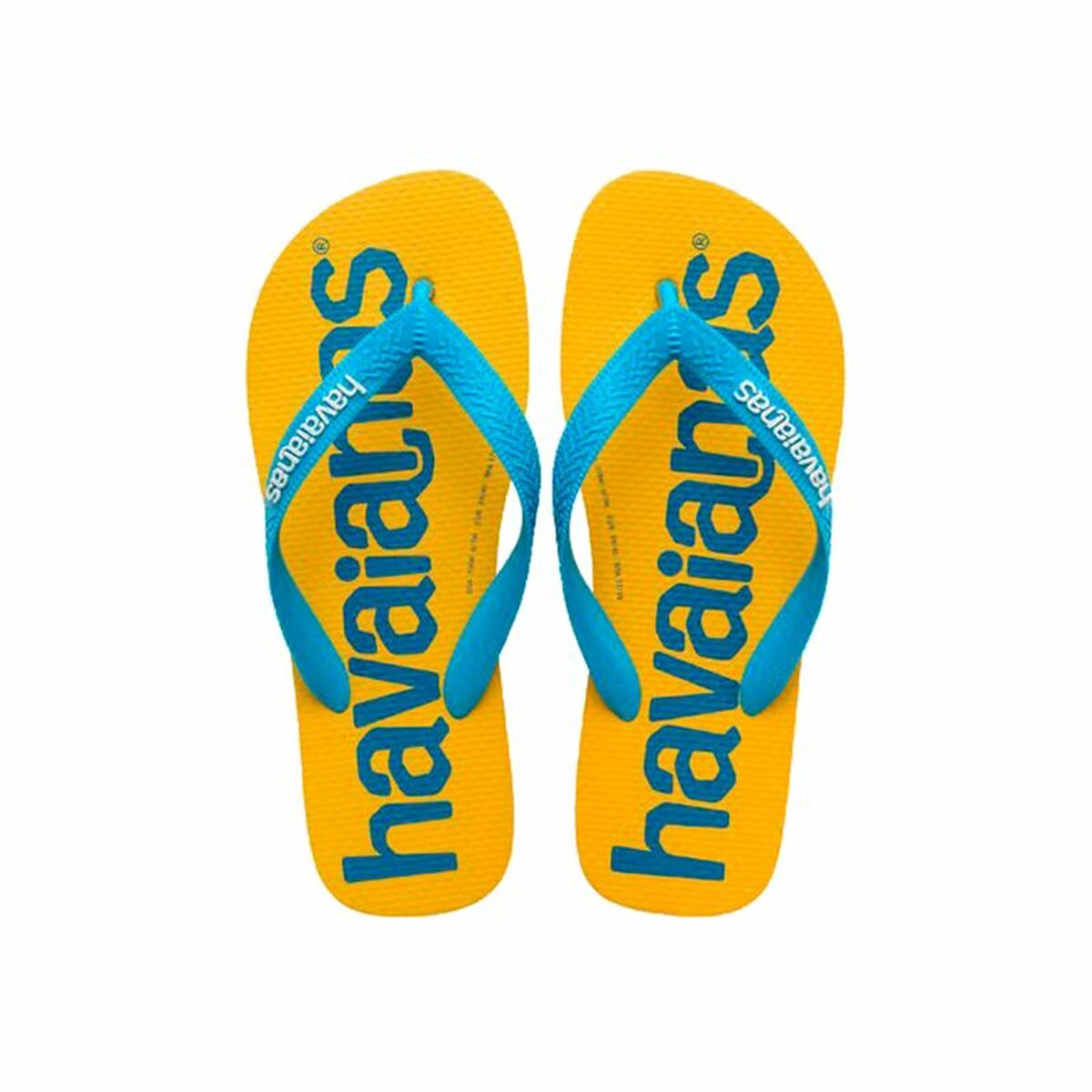 Шлепанцы для женщин Havaianas Top Logomania Синий Жёлтый-2