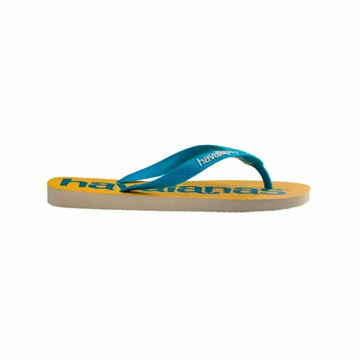 Шлепанцы для женщин Havaianas Top Logomania Синий Жёлтый-4