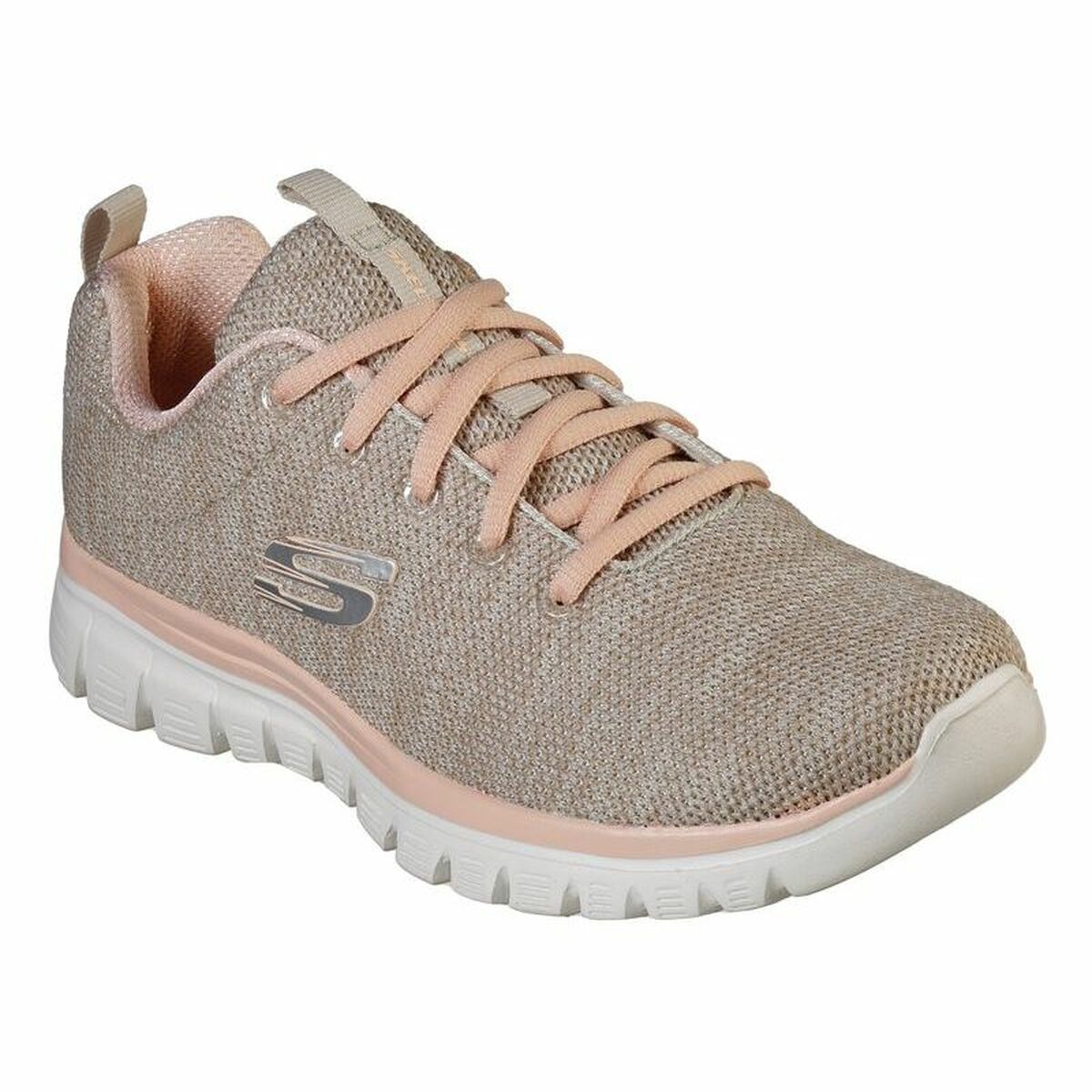 Женские спортивные кроссовки Skechers Graceful-Twisted Fortune Бежевый-5