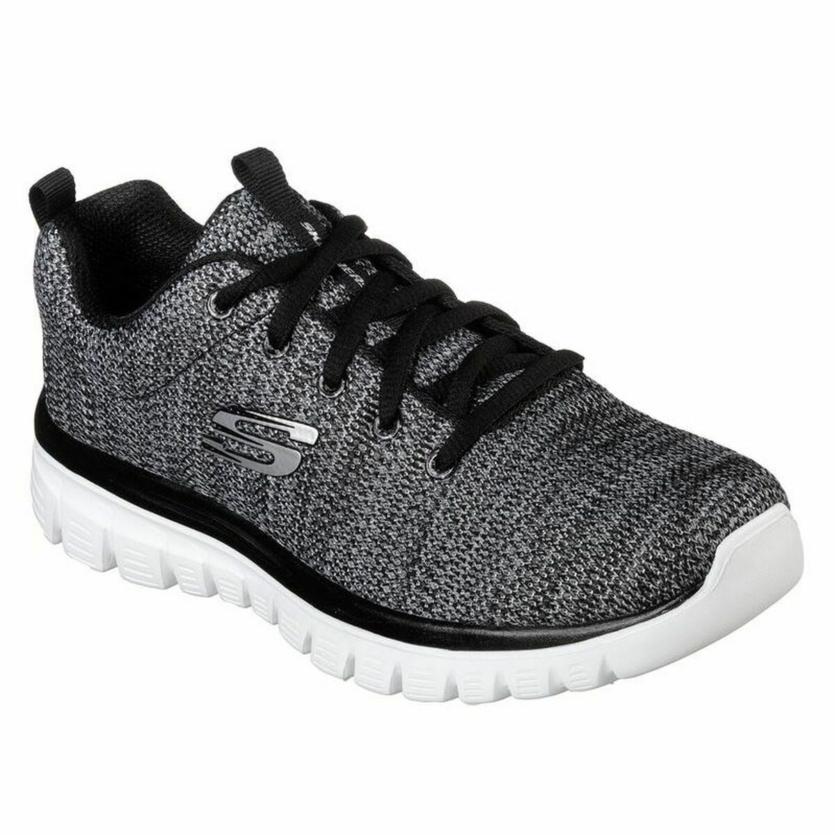 Sapatilhas Skechers Graceful Twisted Fortuna Mulher Negra-4