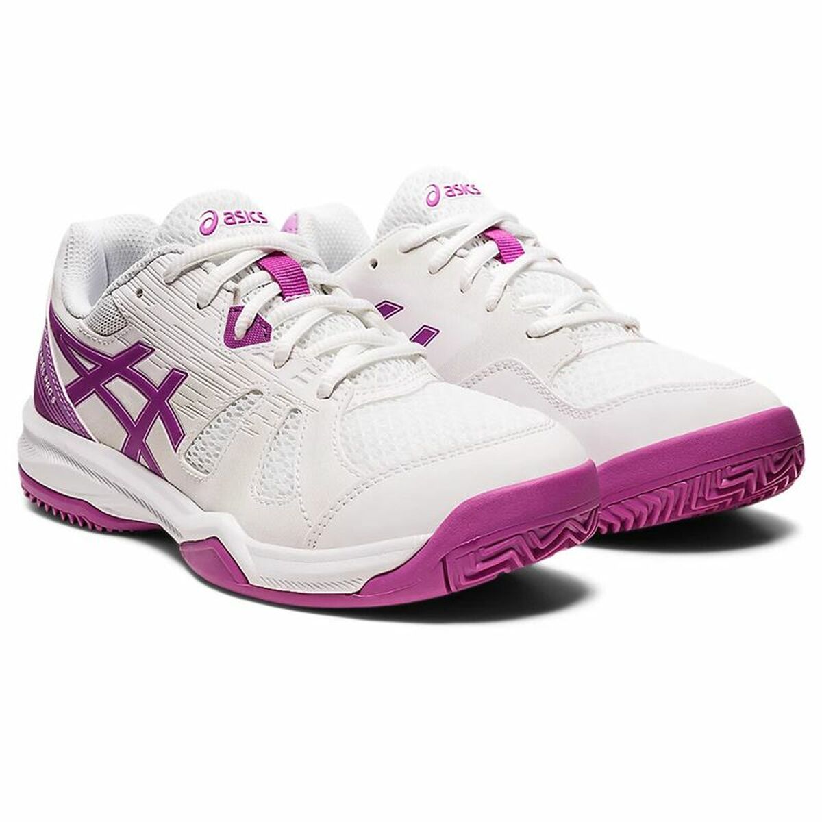 Sapatilhas esportivas para crianças Asics Gel-Padel Pro 5 Branco Rosa-5