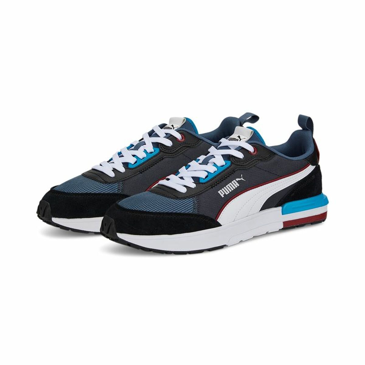 Sapatos diários masculino Puma R22 Preto-3