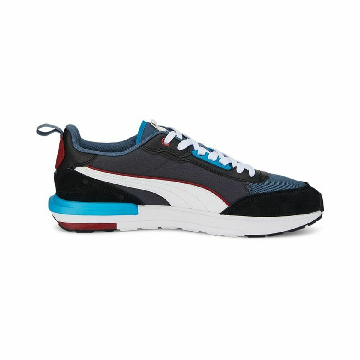 Sapatos diários masculino Puma R22 Preto-7