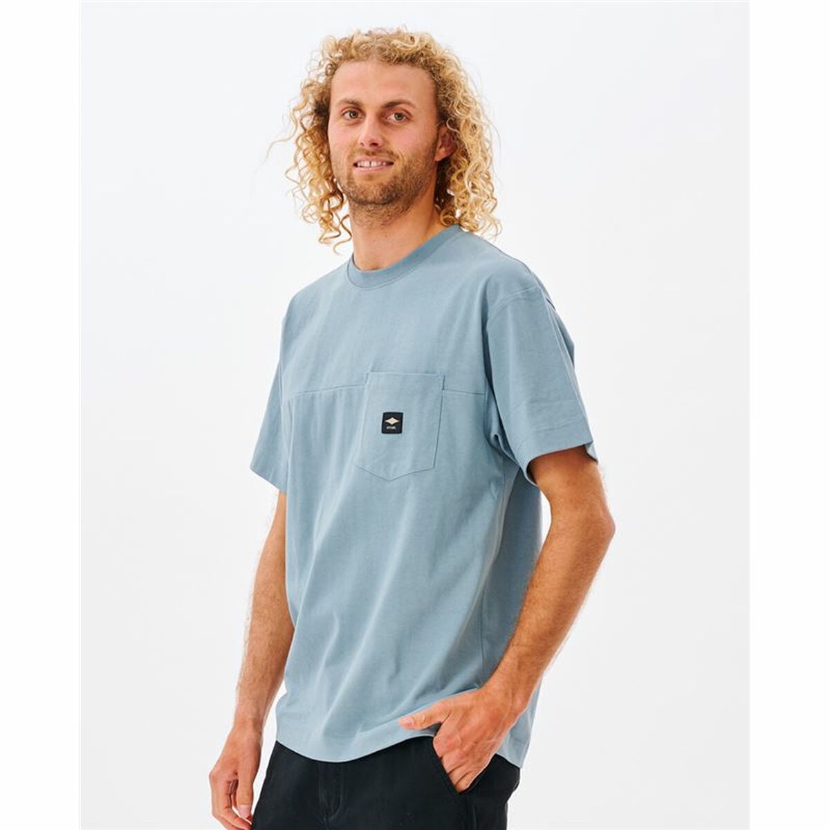 Футболка с коротким рукавом мужская Rip Curl Pocket Quality Surf  Синий-4