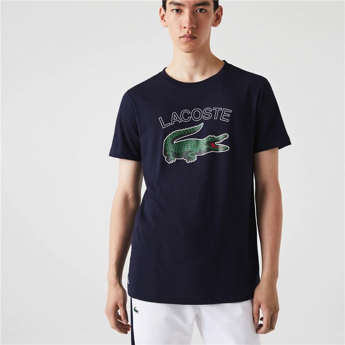 Футболка с коротким рукавом мужская Lacoste Sport Тёмно Синий Мужской-2