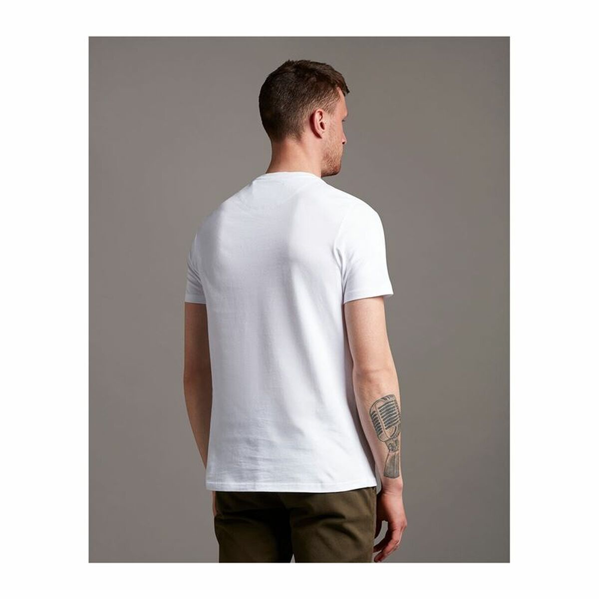 T-shirt manches courtes pour homme Lyle & Scott V1-Plain Blanc Homme-2