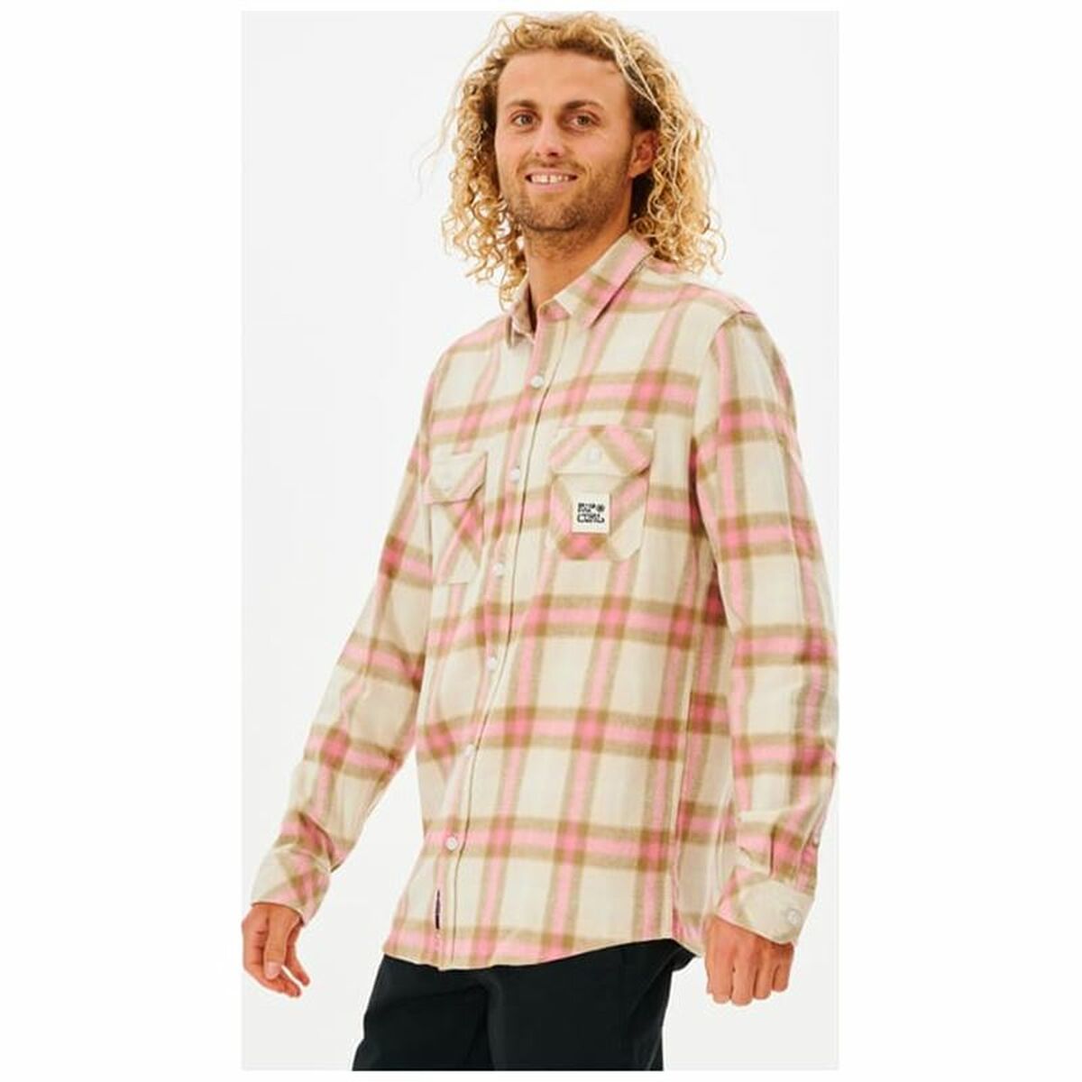Рубашка с длинным рукавом мужская Rip Curl Salt Walter Culture Бежевый-2