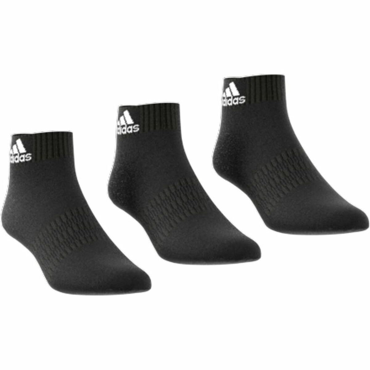 Короткие носки Adidas Cushioned  3 пар Чёрный-4