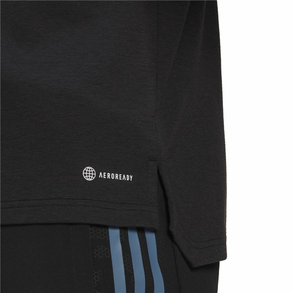 Поло с коротким рукавом мужское Adidas All Black Чёрный-6
