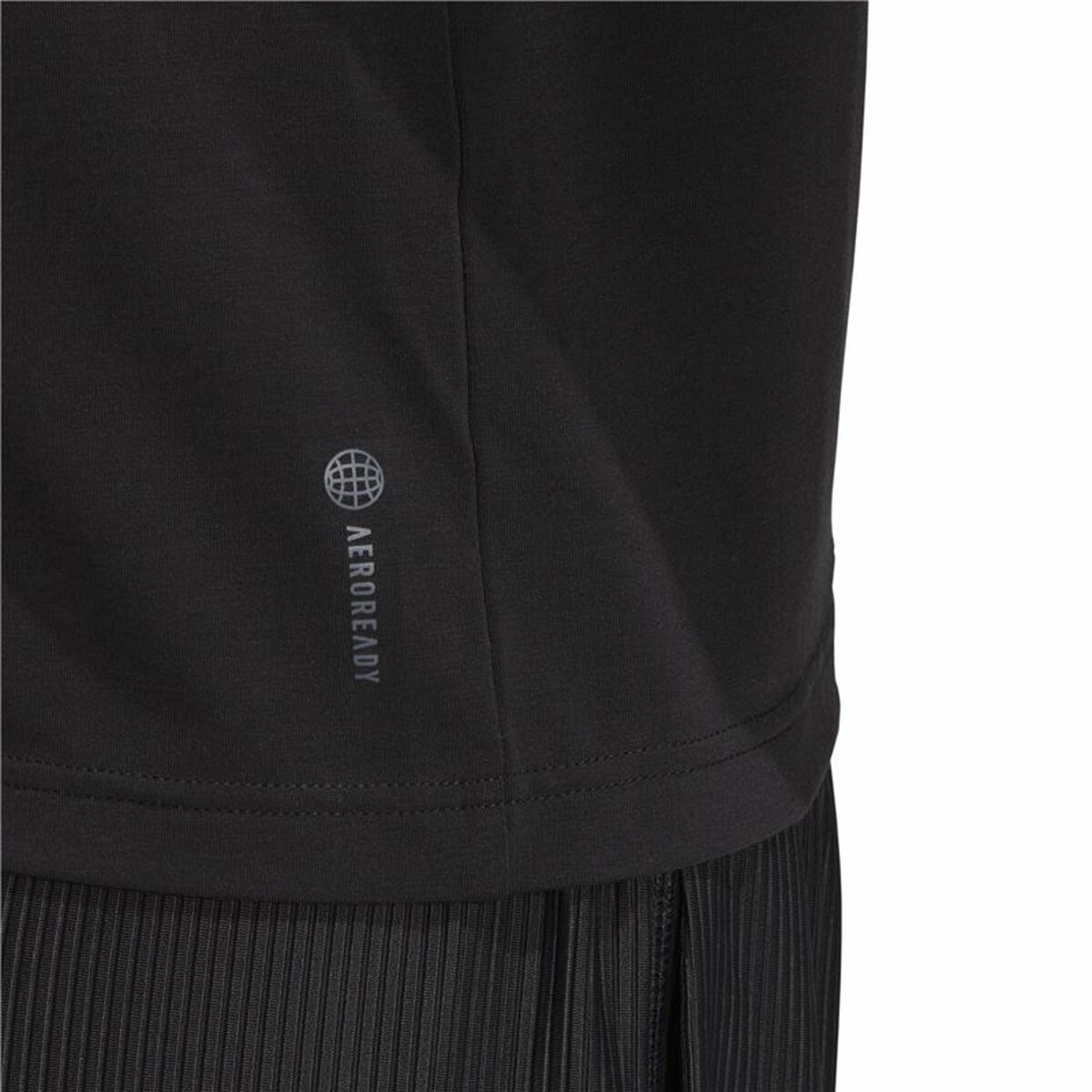Футболка с коротким рукавом женская Adidas Aeroready Wrap-Back Чёрный-5