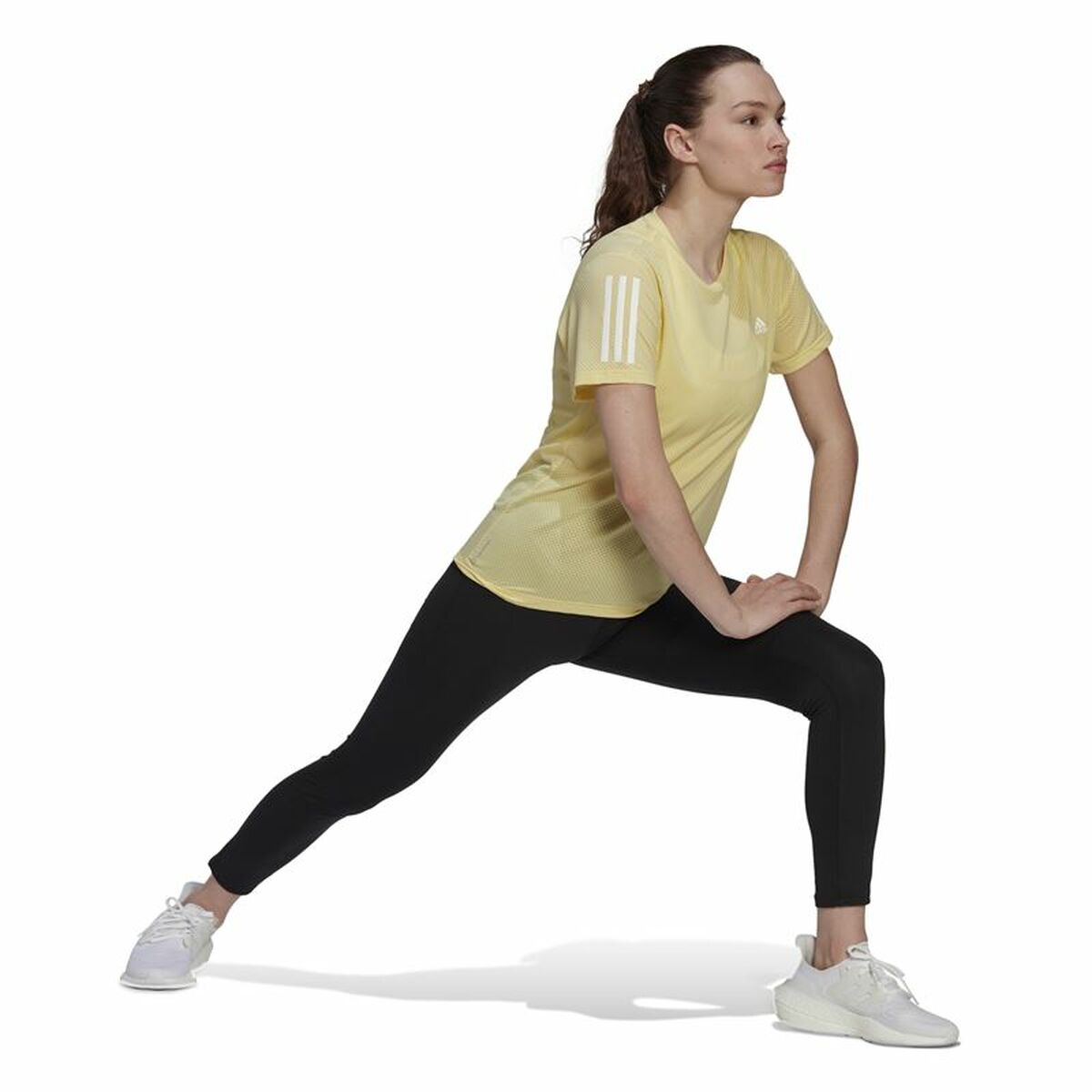 Футболка с коротким рукавом женская Adidas Own Cooler Жёлтый-4