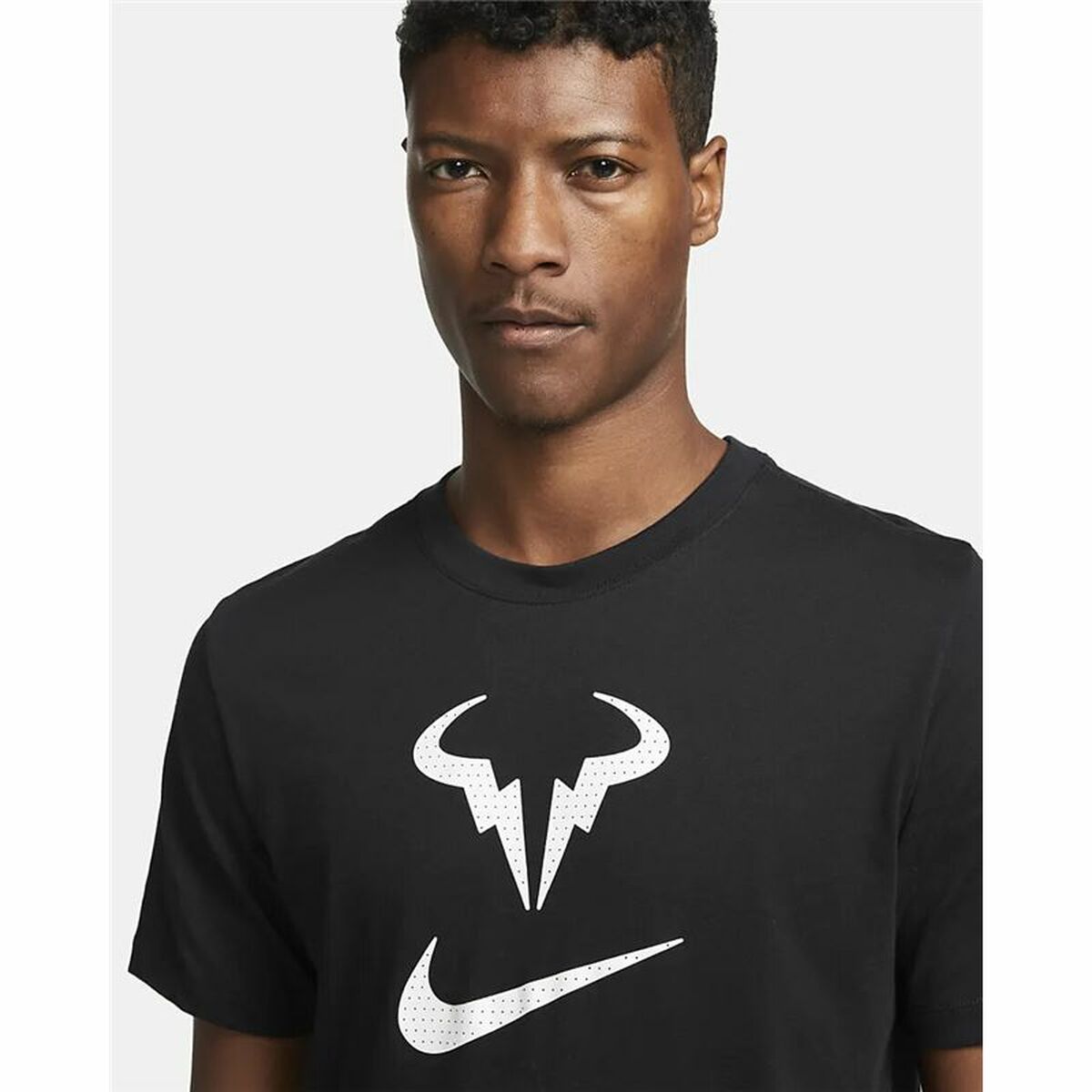 Футболка с коротким рукавом мужская Nike Court Dri-FIT Rafa Чёрный-3