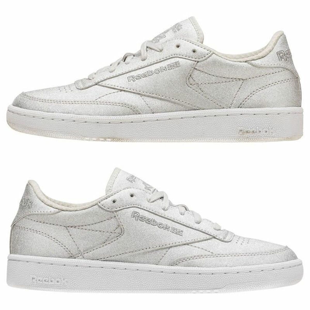 Reebok Classic Club C Diamond Women's Sports Sneakers Light Gray-3