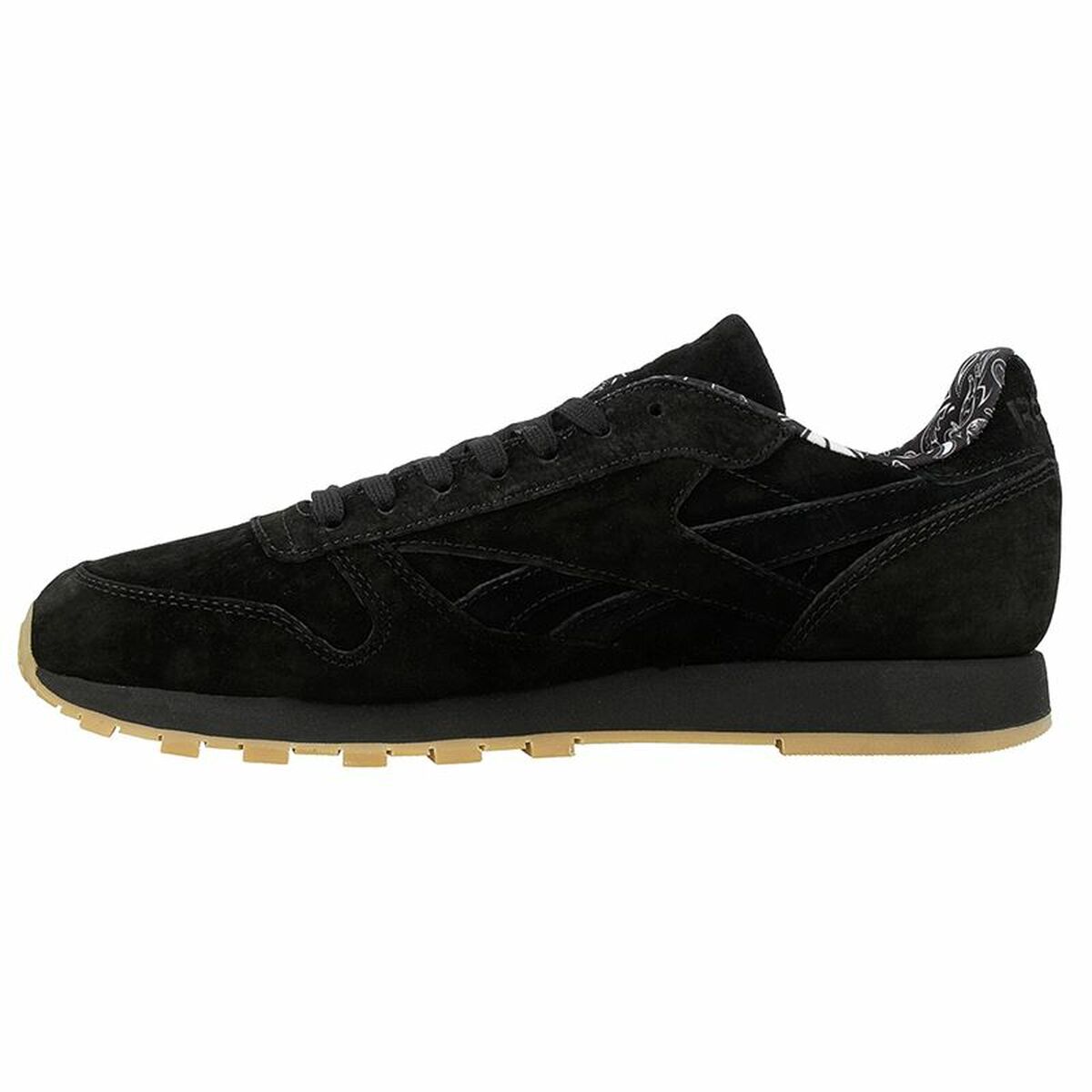 Reebok Classic Leather Men's Sports Sneakers Black-2