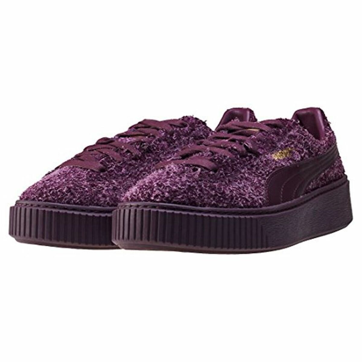 Puma Suede Platform Eletal Women's Sports Sneakers Purple-6