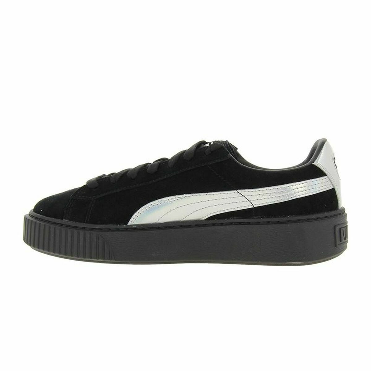 Puma Suede Platform Explos Women's Sports Sneakers Black-2
