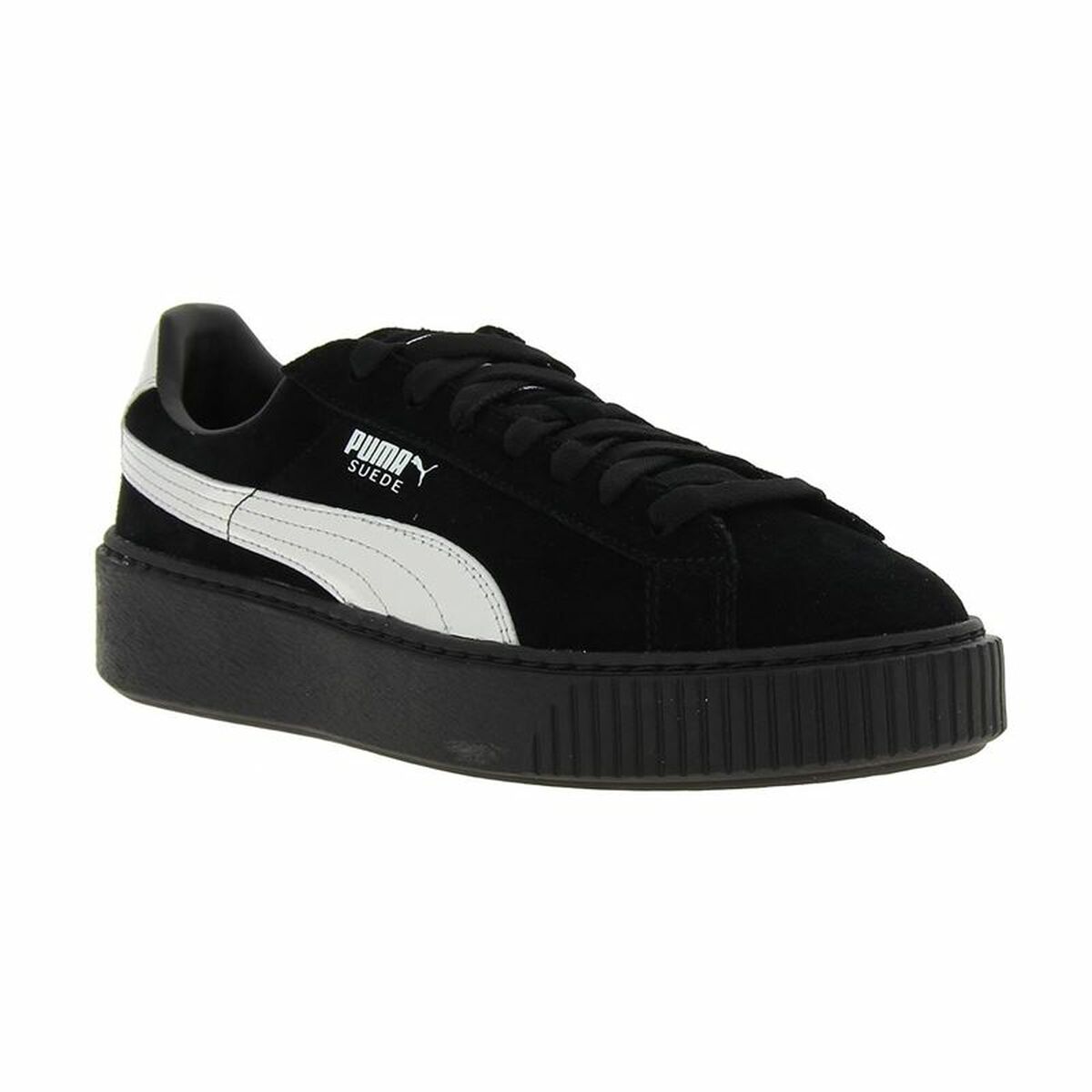 Puma Suede Platform Explos Women's Sports Sneakers Black-3