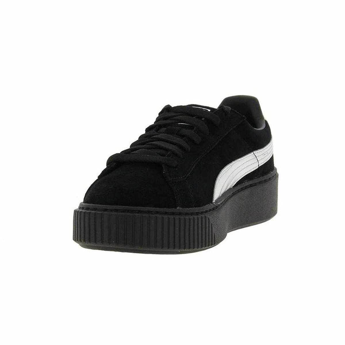 Puma Suede Platform Explos Women's Sports Sneakers Black-7
