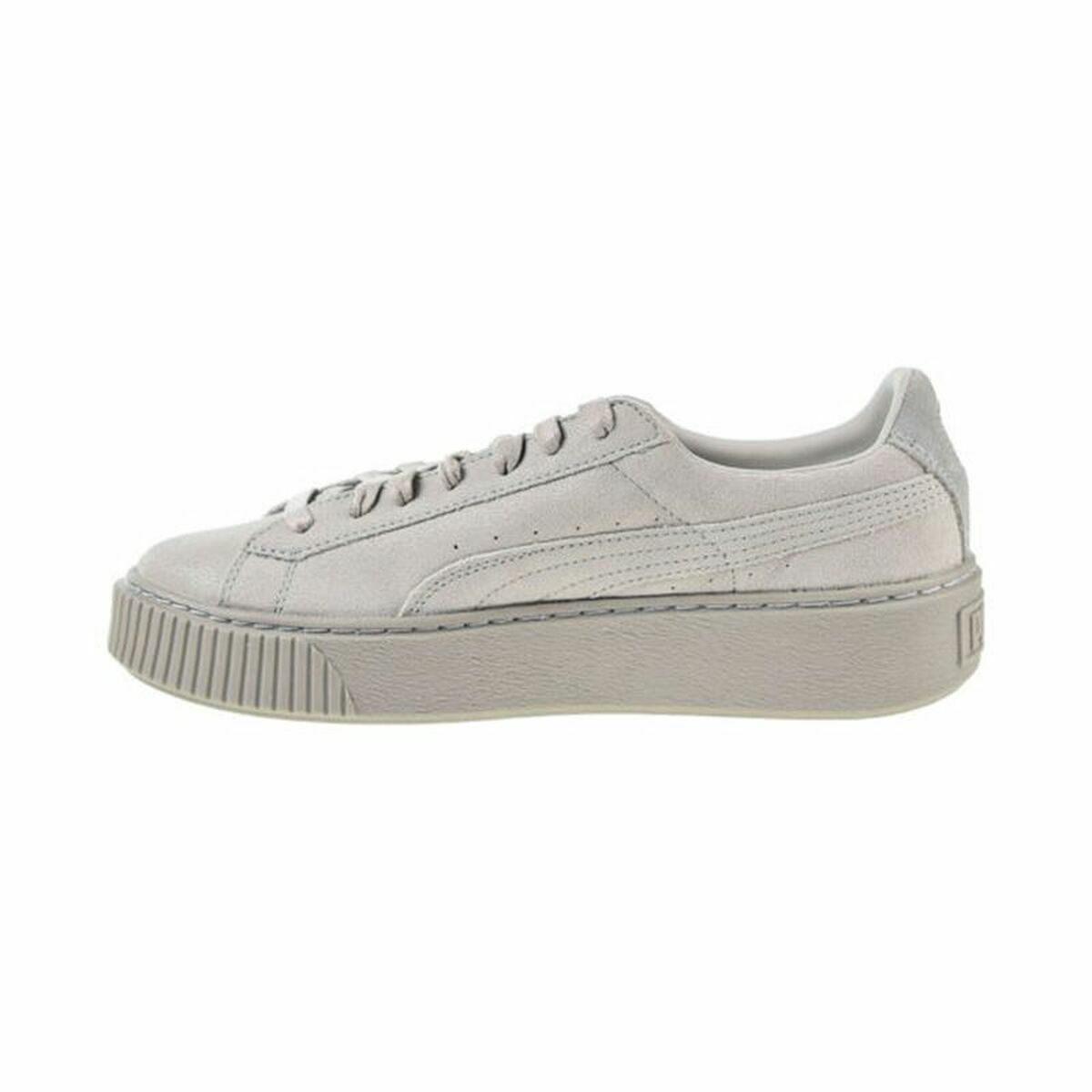 Puma Basket Platform Reset Women's Sports Sneakers White-2