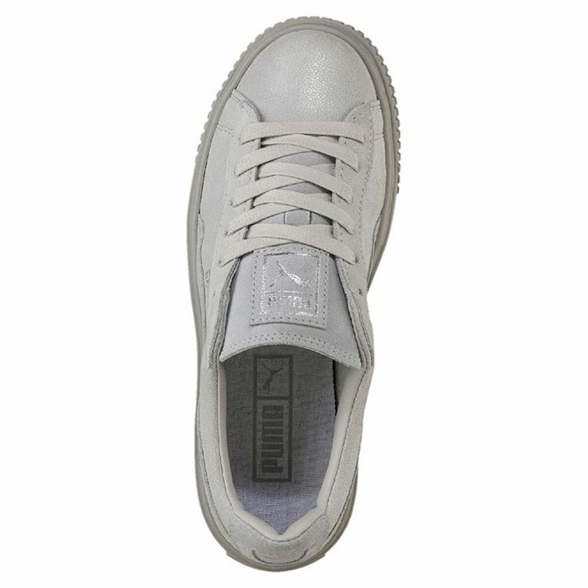 Puma Basket Platform Reset Women's Sports Sneakers White-6
