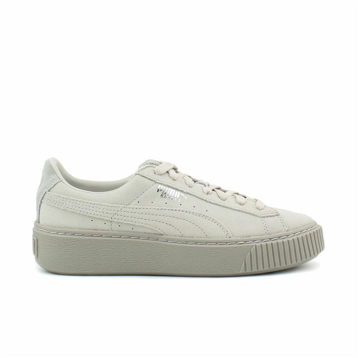 Puma Basket Platform Reset Women's Sports Sneakers White-7