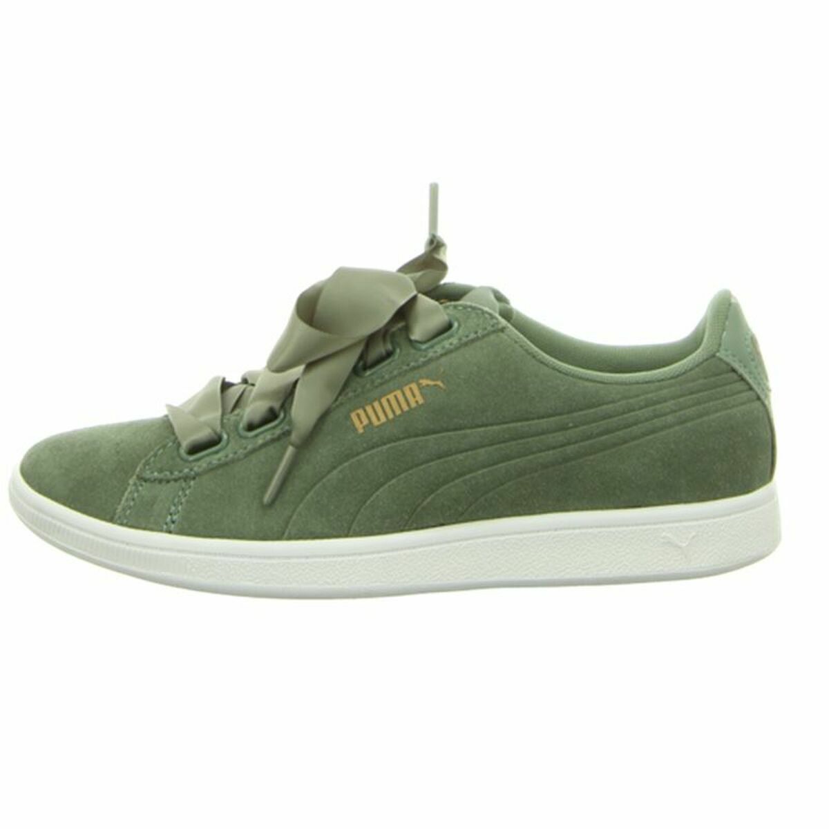 Puma Vikky Ribbon Sd P Women's Sports Sneakers Olive Oil-2
